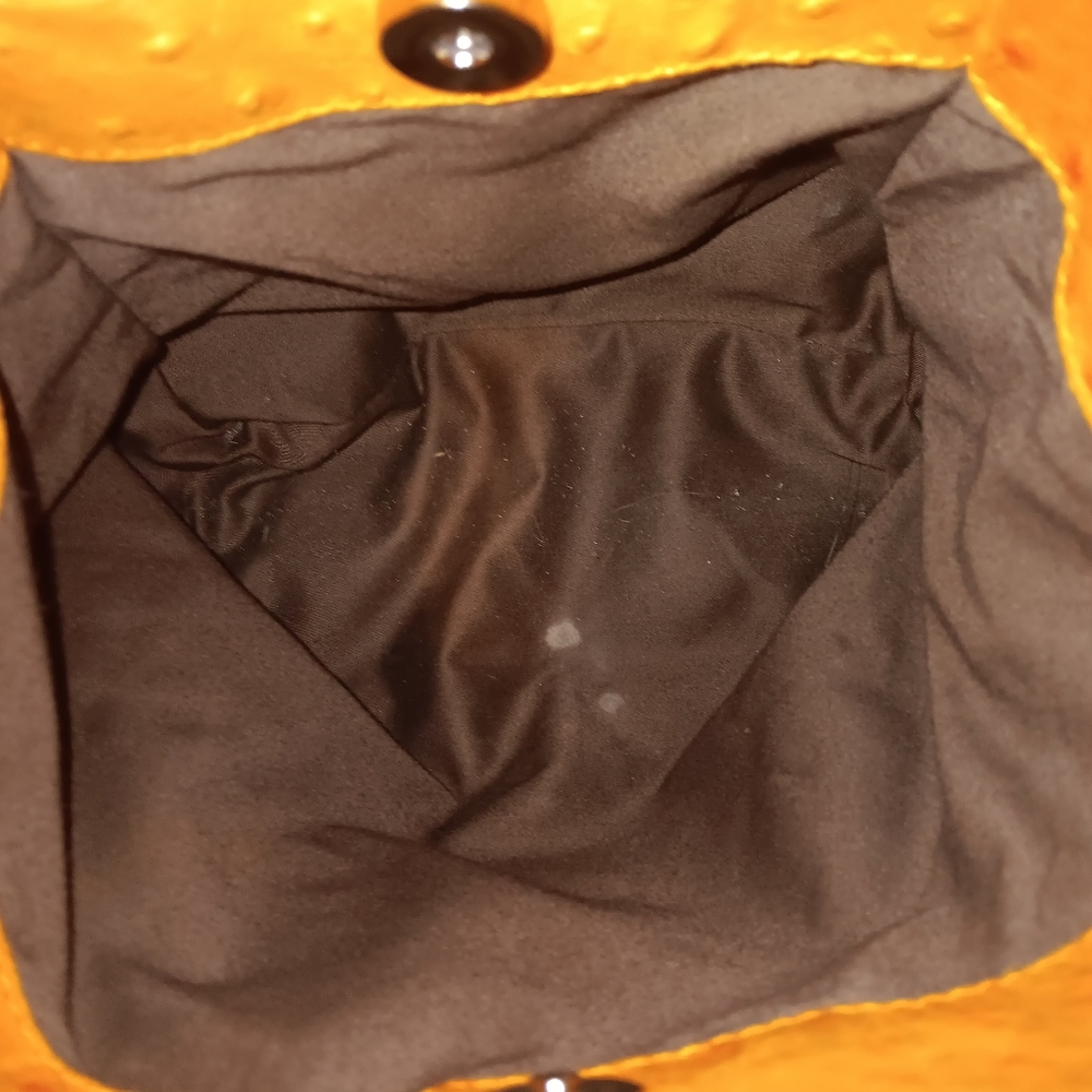 Puntotres Spain Vintage Ostrich Leather Bag - Picture 5 of 6
